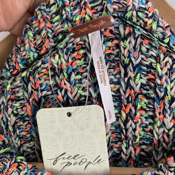 NWT Free People Desert Rainbow Knit Sweater Vest - Picture 11 of 13